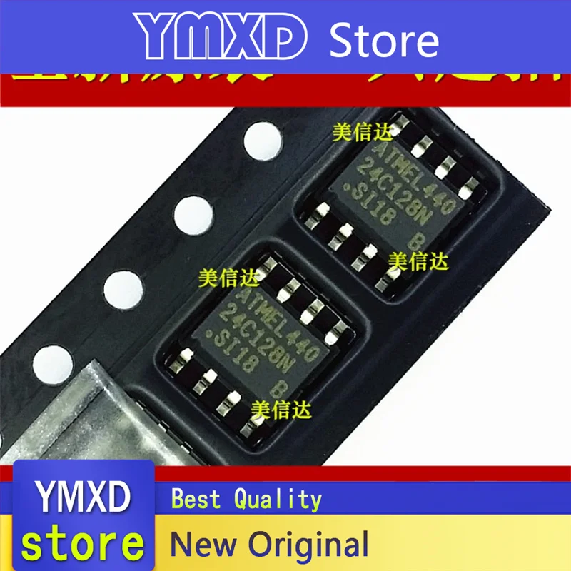 10pcs/lot New Original 24C128N AT24C128N memory SOP-8 patch In Stock