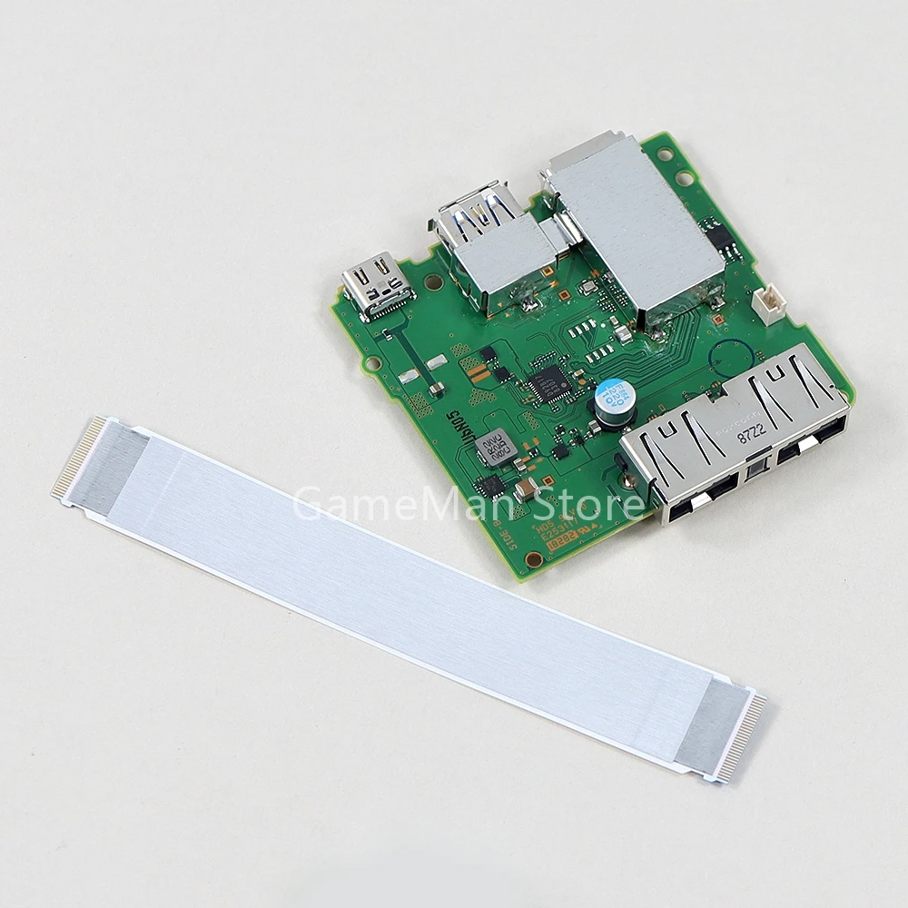 1 세트 TV Dock HDMI 호환 마더 보드 NS Nintend 스위치 도킹 포트 소켓 커넥터 케이블이있는 PCB 보드 충전
