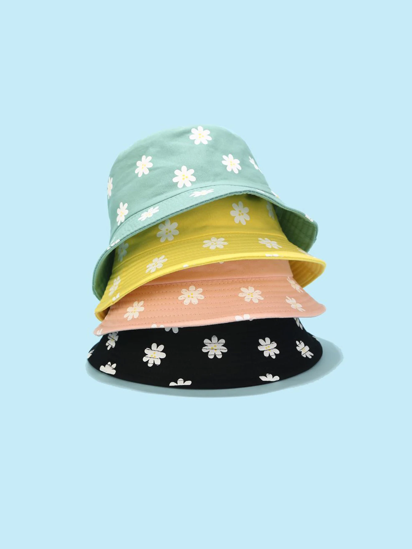 

1 all-in-one trend personality fashion simple flowers good-looking fisherman hat suitable for going out and everyday wear