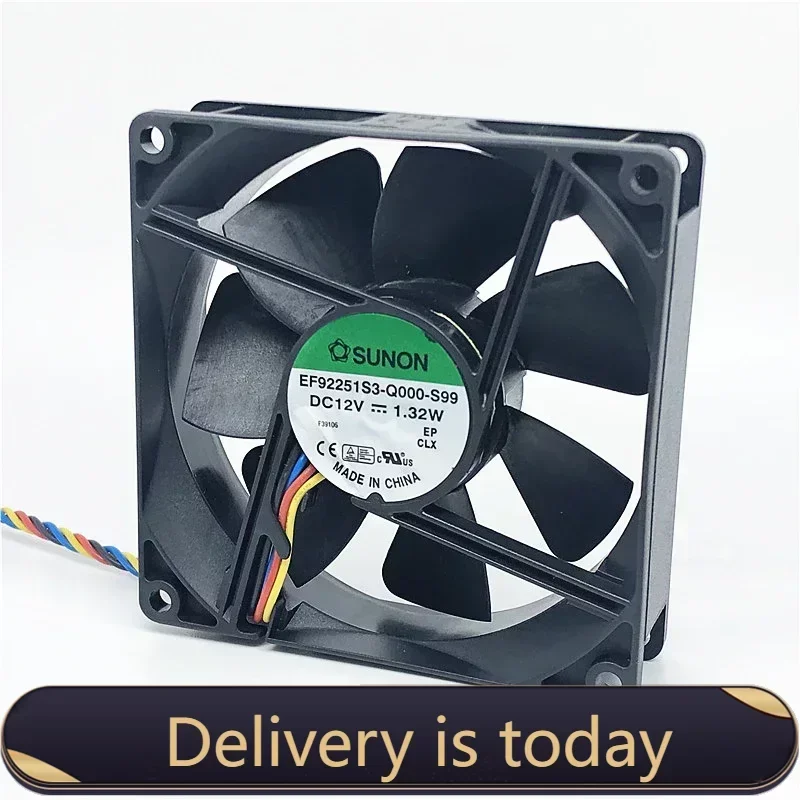 

SUNON 9025 90MM 90x90x25mm 775 CPU Fan PC Case Cooling Fan 12V 1.32W EF92251S3-Q000-S99 with PWM 4pin