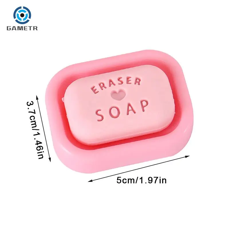 1pc Cute Soap Erasers Student Stationery Girls Candy Color Rubber Cute School Supplies Mini Pencil Eraser Teacher Gift