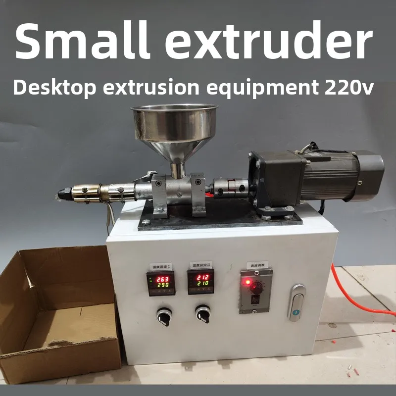 Micro Plastic Extruder Compound Powder 3D Printing Line Single Screw Extruder Desktop Type