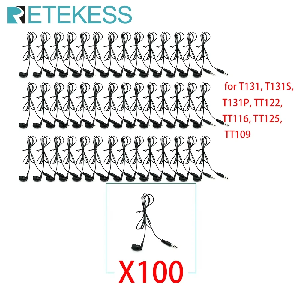 Retekess T130 T131 Tour Guide Accessories Tour Guide Wireless Audio System Wireless Audio Transmitter Receiver For Training