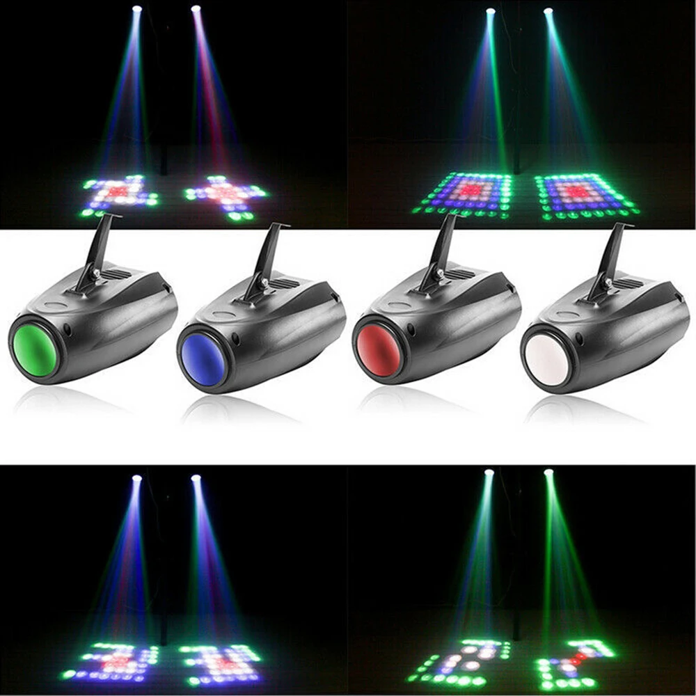 

64LED RGB 20W Stage Light Airship Many Pattern Stage Effect Lighting Projector DJ Disco Party Led Lights for Xmas KTV Pub