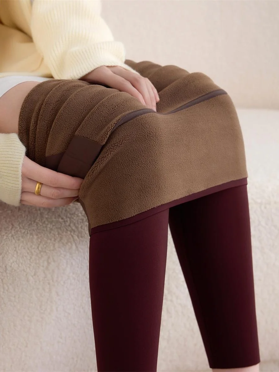 Cintura alta fce forrado calças de yoga feminino elástico controle de barriga levantamento de bunda leggings longas fitn calças ativas