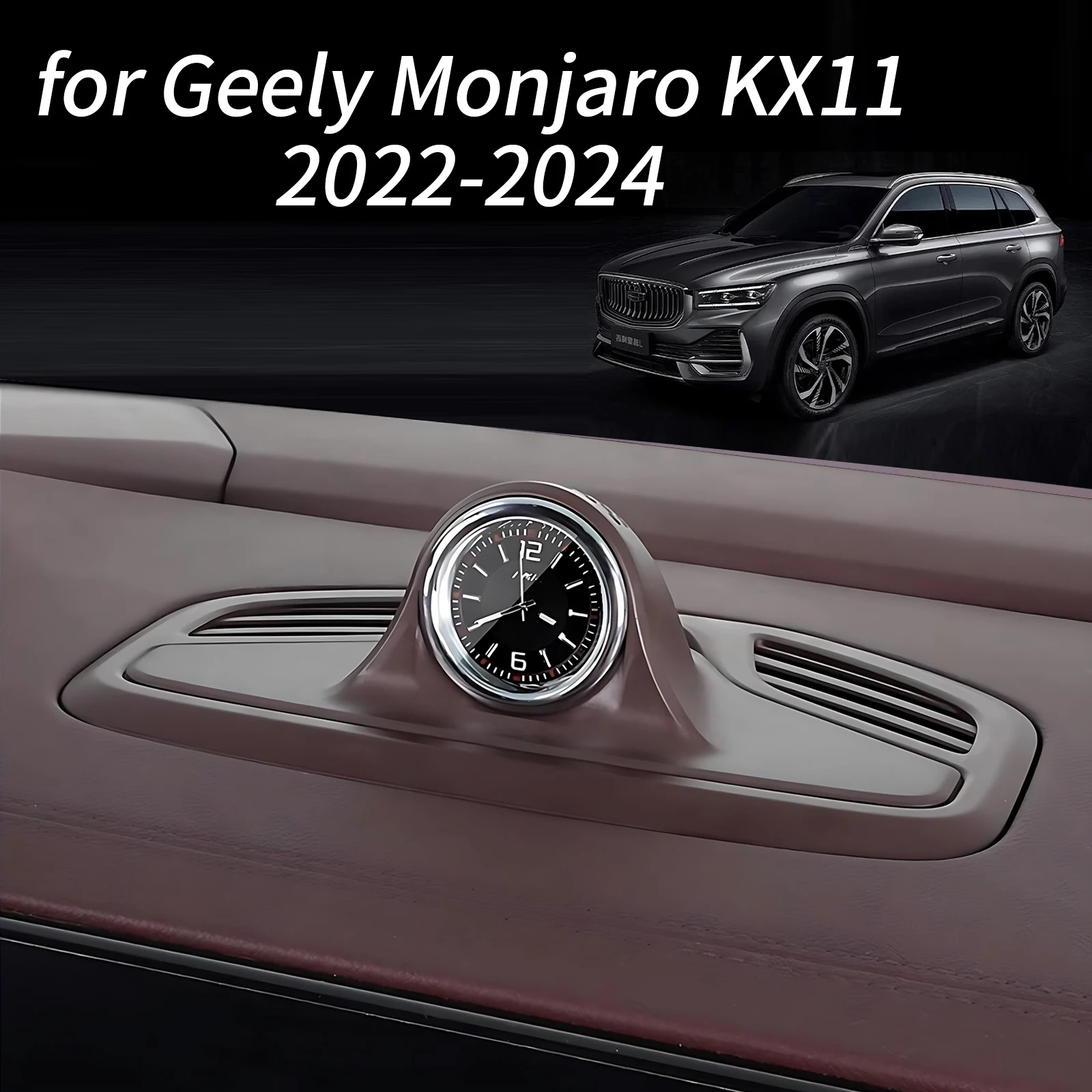 

for Geely Monjaro KX11 2022 2023 2024 Accessories Dashboard Clock Center Console Electronic Quartz Clock