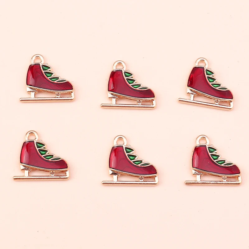 10 Stück Mix süße Weihnachtsmann Charms Emaille Weihnachten Schneemann Stiefel Charms Anhänger für Schmuckherstellung DIY Ohrringe Halskette Geschenke – Detail 29