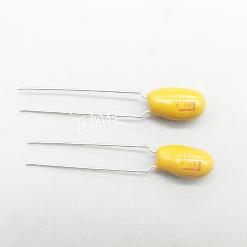 

5PCS/6V330UF 337 T350L337K006AS7301 imported original direct insertion yellow seed tantalum capacitor