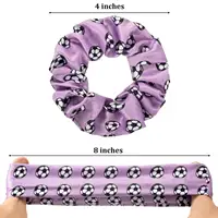 5Pcs/20Pcs Soccer Hair Scrunchies Football Hair Ties Elastic Bands Girl Gifts Ponytail Holders Sport Accessories For Girls Women - Image 2