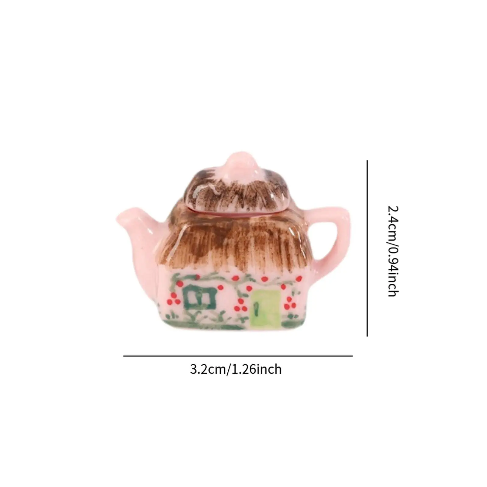 1:12 Bollitore da tè in miniatura Giochi di ruolo Simulazione Stoviglie Decor Modello Mobili per casa delle bambole per soggiorno Sala da pranzo Casa
