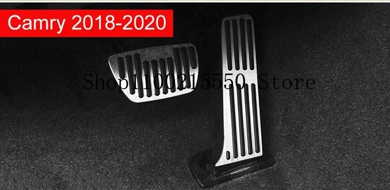 Car Accelerator Gas Brake Pedal Footrest Pedals Pad Cover For Toyota Camry 50 70 XV40 XV50 XV70 2006-2020 2021 2022 2023 2024