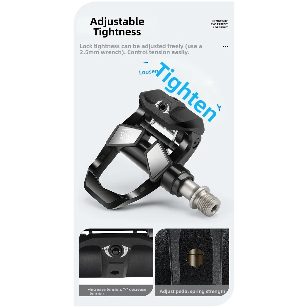 

9x9.5cm 3 Bearing Pedal Easy Install Bike Pedals Bicycle Pedal High Strength Pedal Easy To Install Lightweight Design