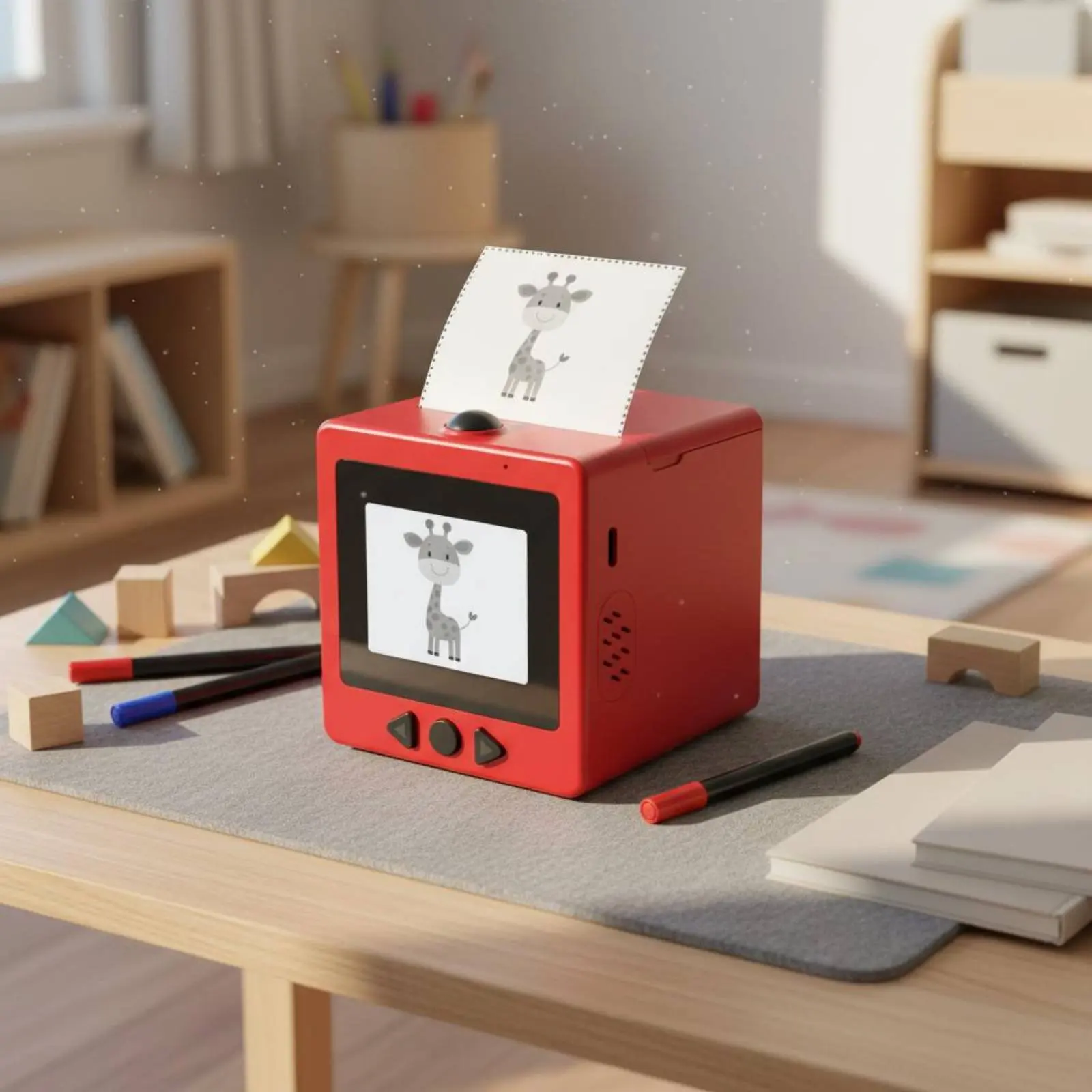 Picture 5: AI Voice Printer Built-in Screen Smart Sticker Printer Voice Sticker Creator Easy to Use