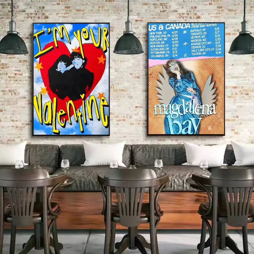 ملصق قرص تخيلي رائع من M-Magdalena B-Bay جدار لاصق مقاوم للماء لغرفة المعيشة المنزلية وغرفة النوم والديكور الجمالي #5