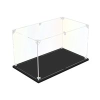 Clear Self-Assembly Acrylic Boxes For Display, Countertop Storage Boxes For Collectibles Models Doll Car Figurine With Scraw