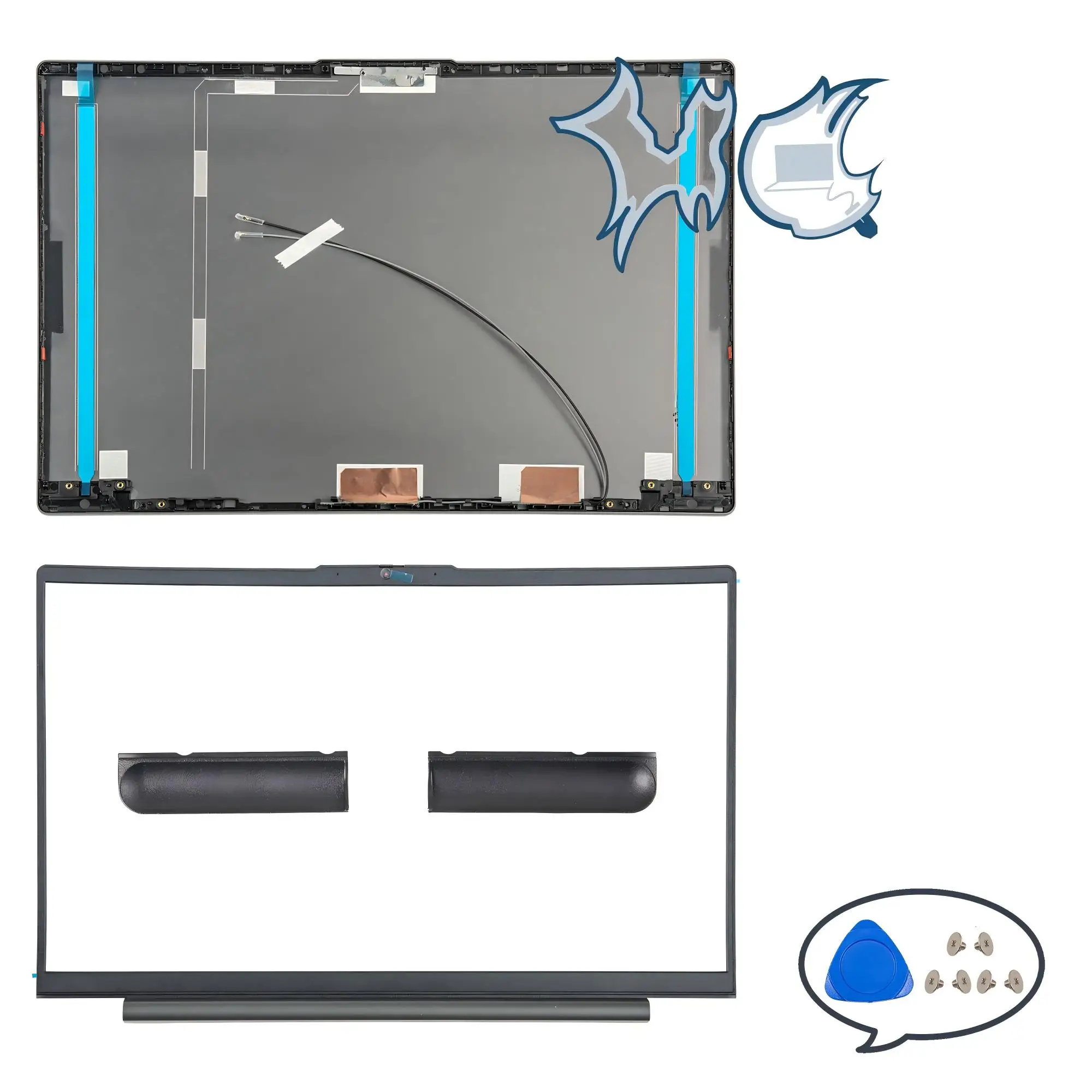 Nieuwe Case Voor Ideapad 5 15IIL05 15ITL05 15ARE05 15ALC05 LCD Back Cover Screen Deksel Voorkant Scharnieren Palmsteun Bodem Shell