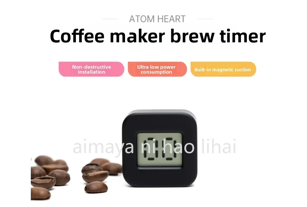 Coffee machine timer, non-destructive installation, magnetic field sensing