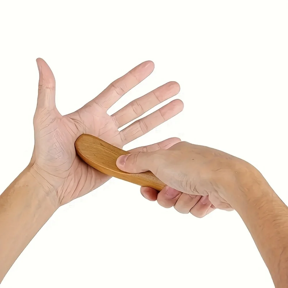 1 Portable Wooden Massage Stick, a Handheld Scraping Tool for Muscle Relaxation, Suitable for Use on Arms, Legs, and the Entire Body view 4