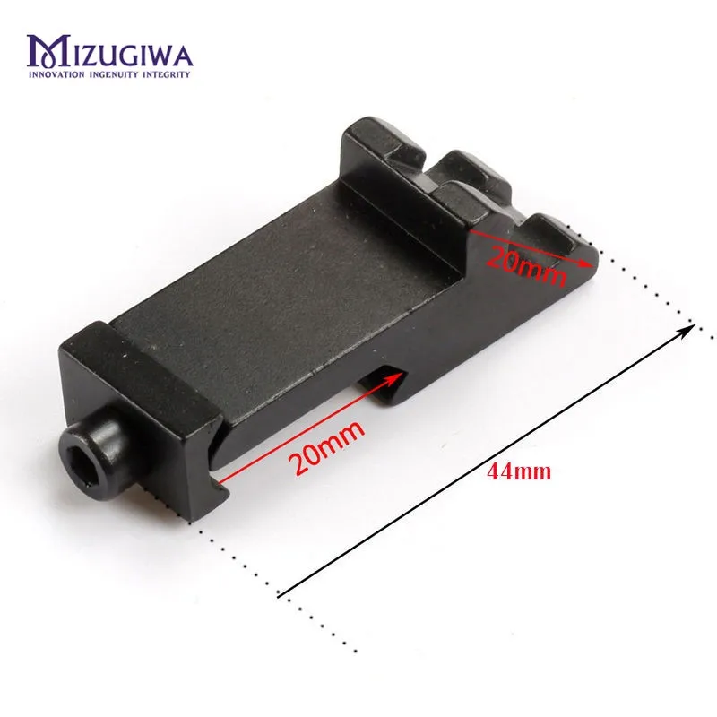 

MIZUGIWA Tactical 45 Degree Angle Offset Side Adapter RTS 20mm Picatinny Laser Scope Rail Mount
