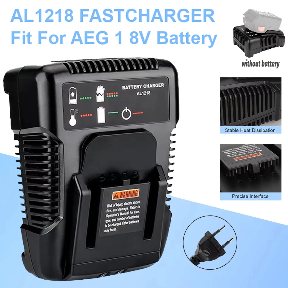 

Быстрое зарядное устройство для литиевых батарей для RIDGID/AEG 14,4 В 18 В L1890RHD L1830RHD L1815G L1820R L1820S L1825R зарядное устройство для электроинструмента