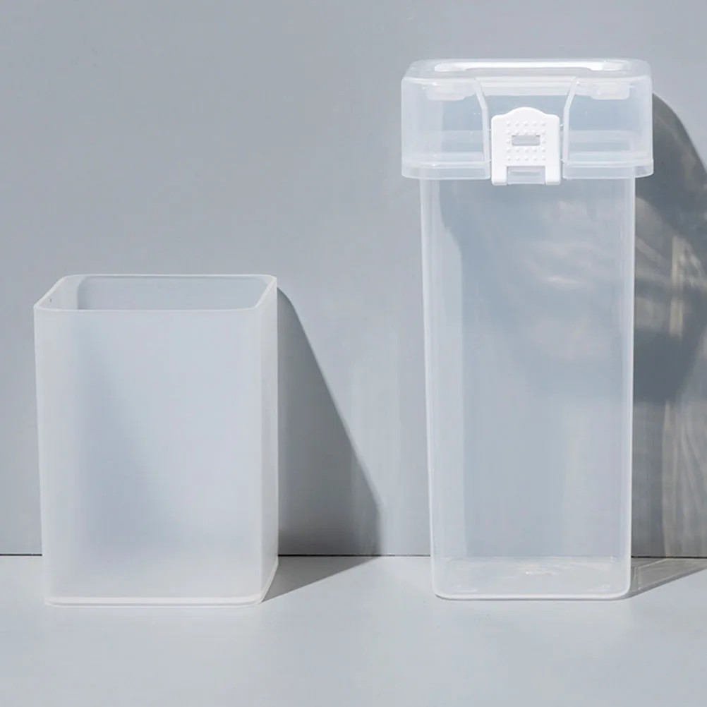 

4pcs Pen Holder Organizer Square Plastic Storage Box For Pens Pencils Markers Cosmetics White Desktop Accessory