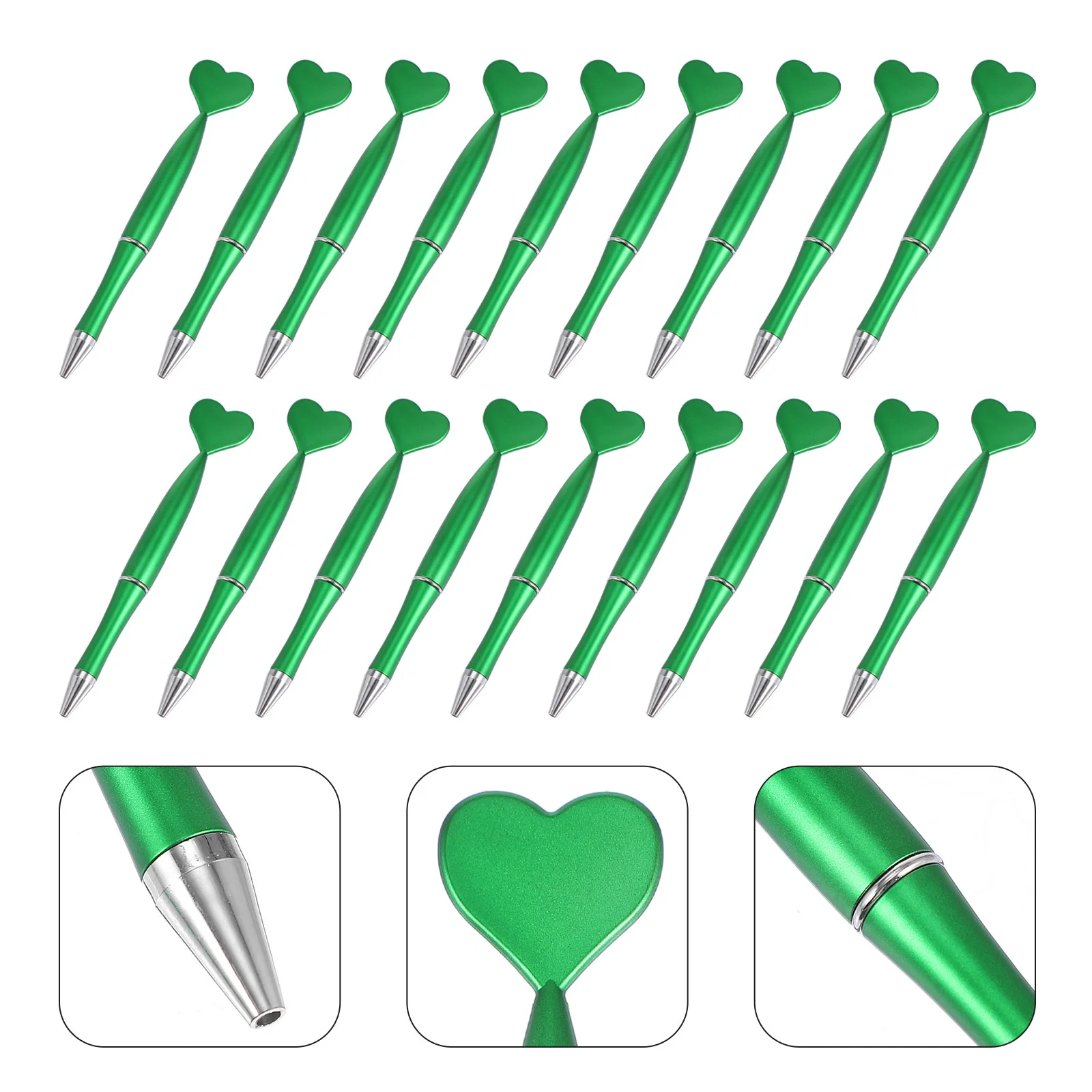 

18Pcs Signature Heart Ballpoint Pens Smooth Writing Stationery Office School Supplies Ballpoint Pen Sign Pen Stationery Supply