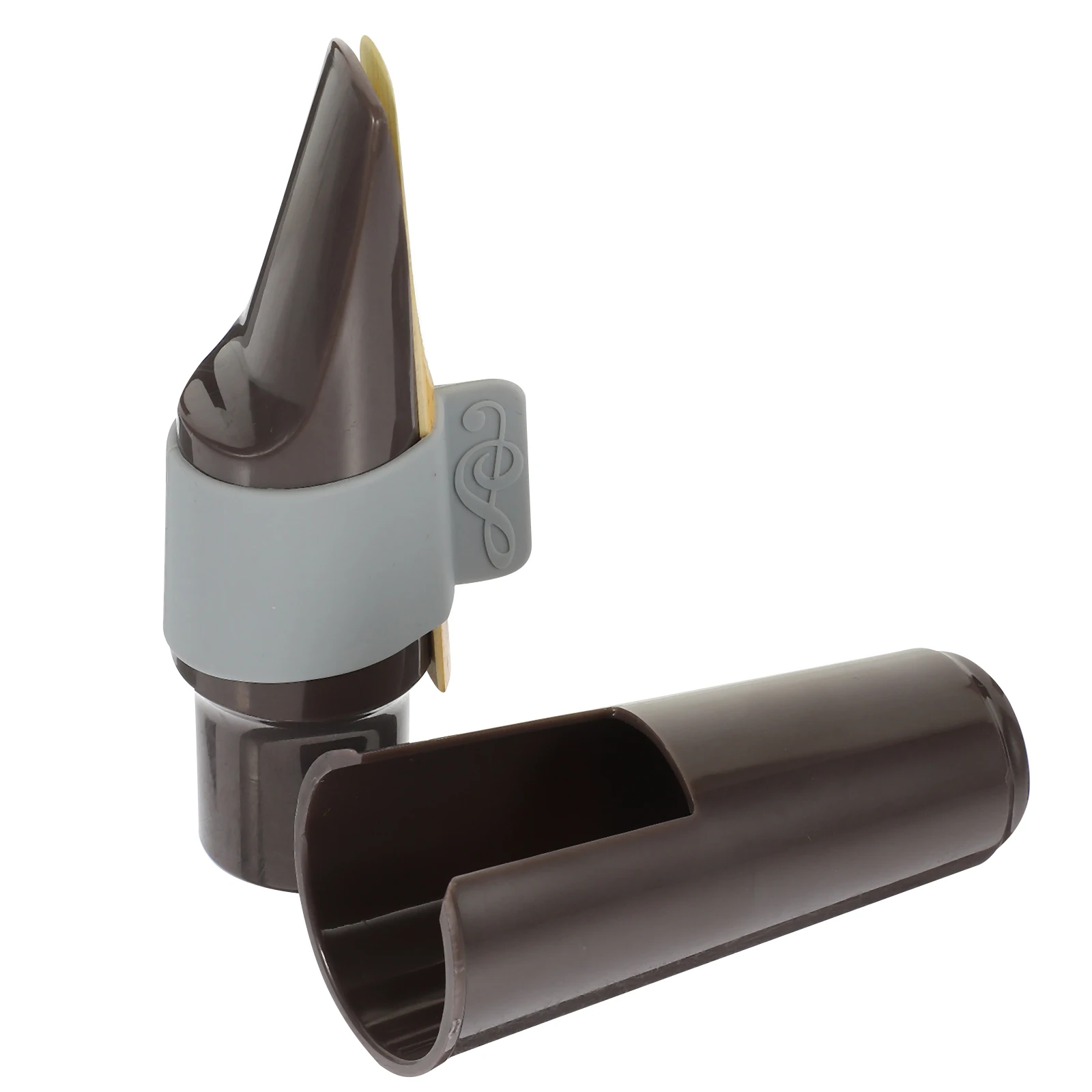 

Alto Saxophone Mouthpiece Flute Head Hat Clamp Clips Protective Cap Accessories