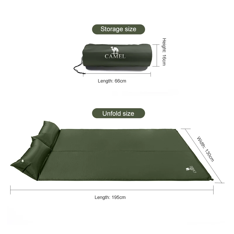 GOLDEN CAMEL Air Mattress Self-inflating Mattress Camping Mattress Camping Mat Inflatable Tent Double Sleeping Pad Moistureproof