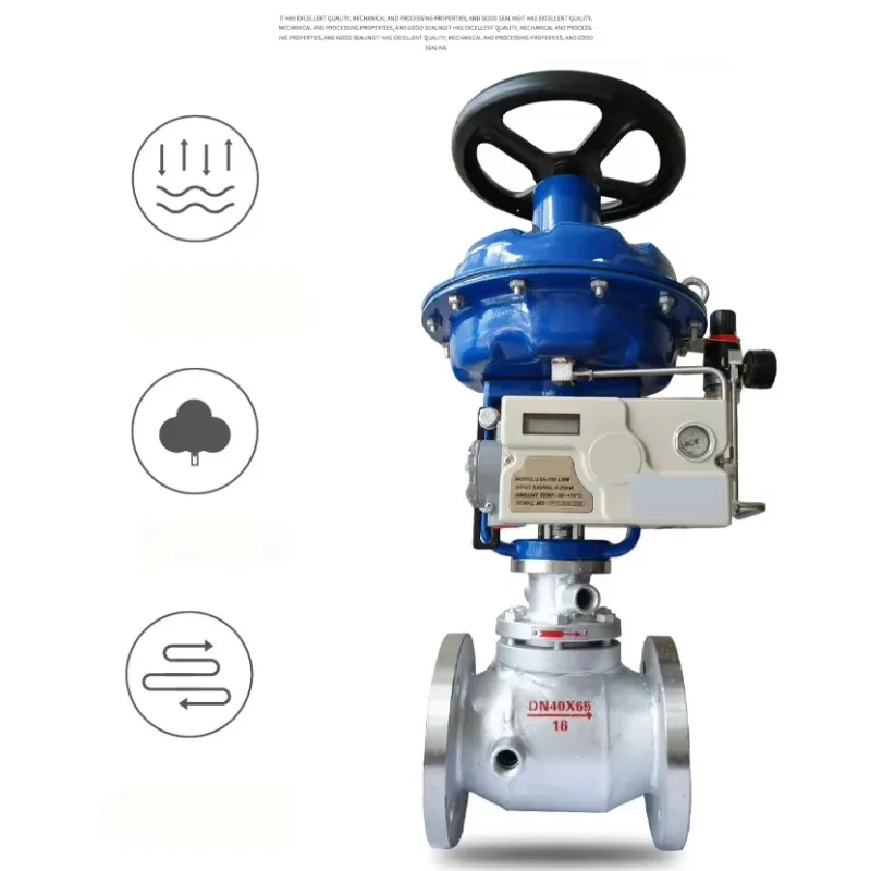 Pneumatic Modulating Valve Stainless Steel 304 Globe Valve with Smart Positioner 4-20mA Pneumatic Regulating Control Valve