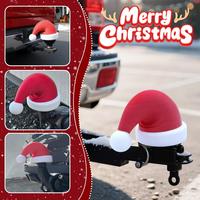 Car Tail Trailer Rod Various Christmas Hat Tree Gift Car Tail Pendant Protective Ball Cover Decorations Fashion Mood Accessories