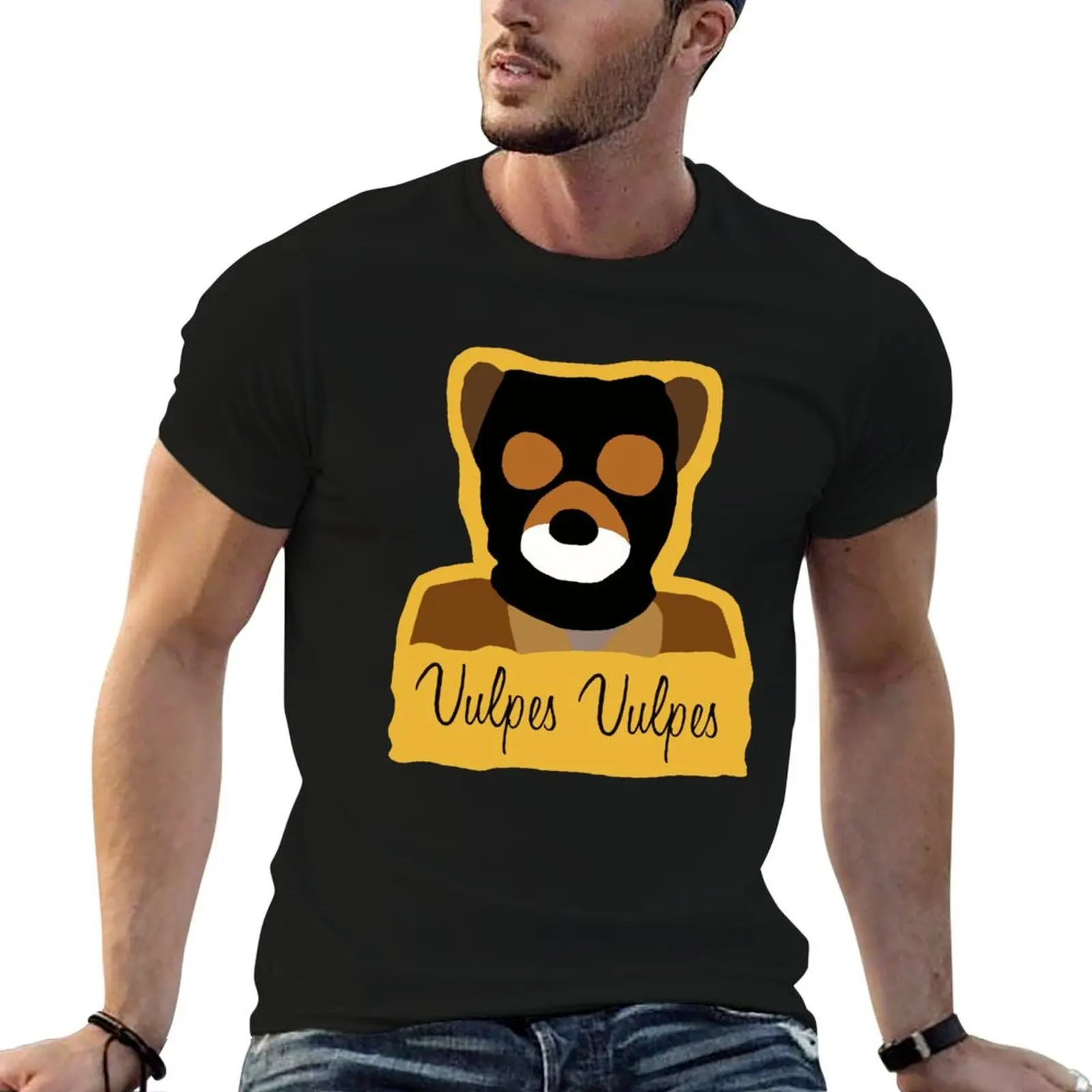 

Fantastic Mr. Fox Vulpes Vulpes T-Shirt cotton t shirt man cotton t shirts man 100% T-Shirt