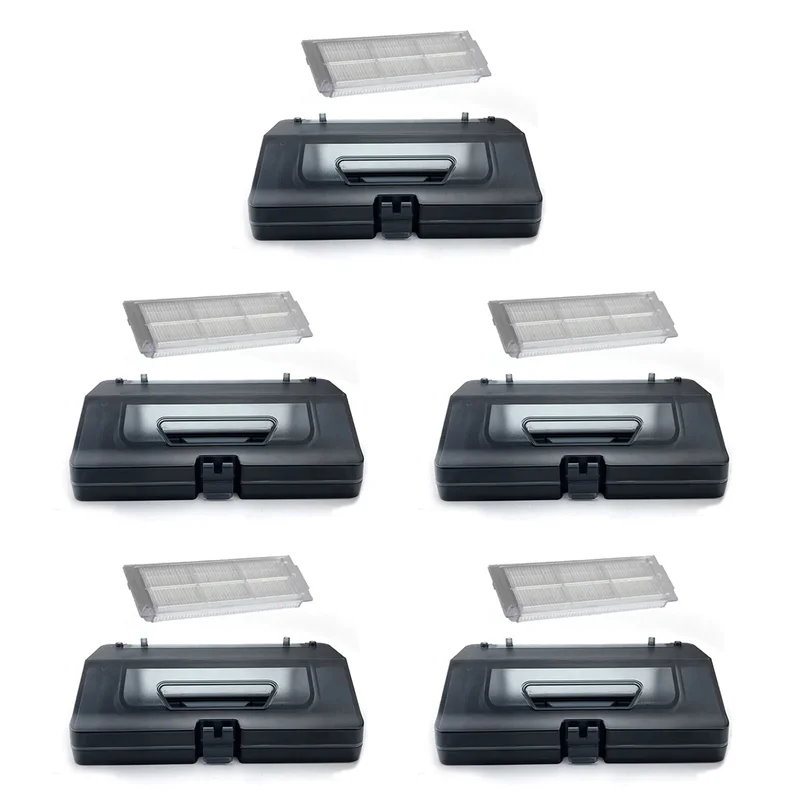 5X 2-In-1 خزان المياه صندوق الغبار بن ل Xiaomi روبوت فراغ الممسحة 2S 3C VIOMI V2 V3 XMSTJQR2S B106CN STYTJ02YM تصفية أجزاء-A77G