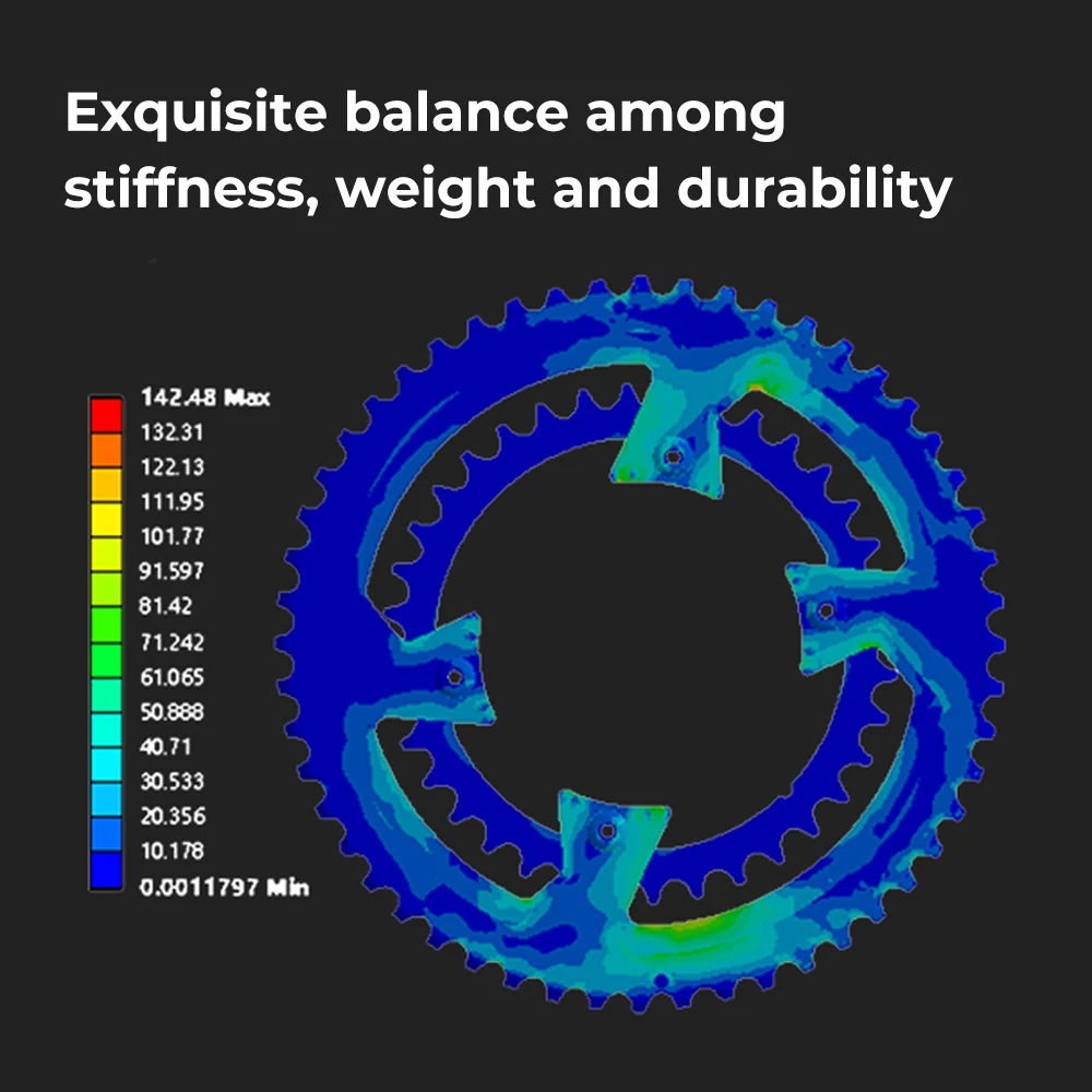 Magene chainring 110BCD Hasított Üreges Ultra ligh Kerék áram Időmértékes verselés közúti Bicaj Cinkostárs alkatrészek chainwheel számára PES Quod erat demonstrandum shimano RAM