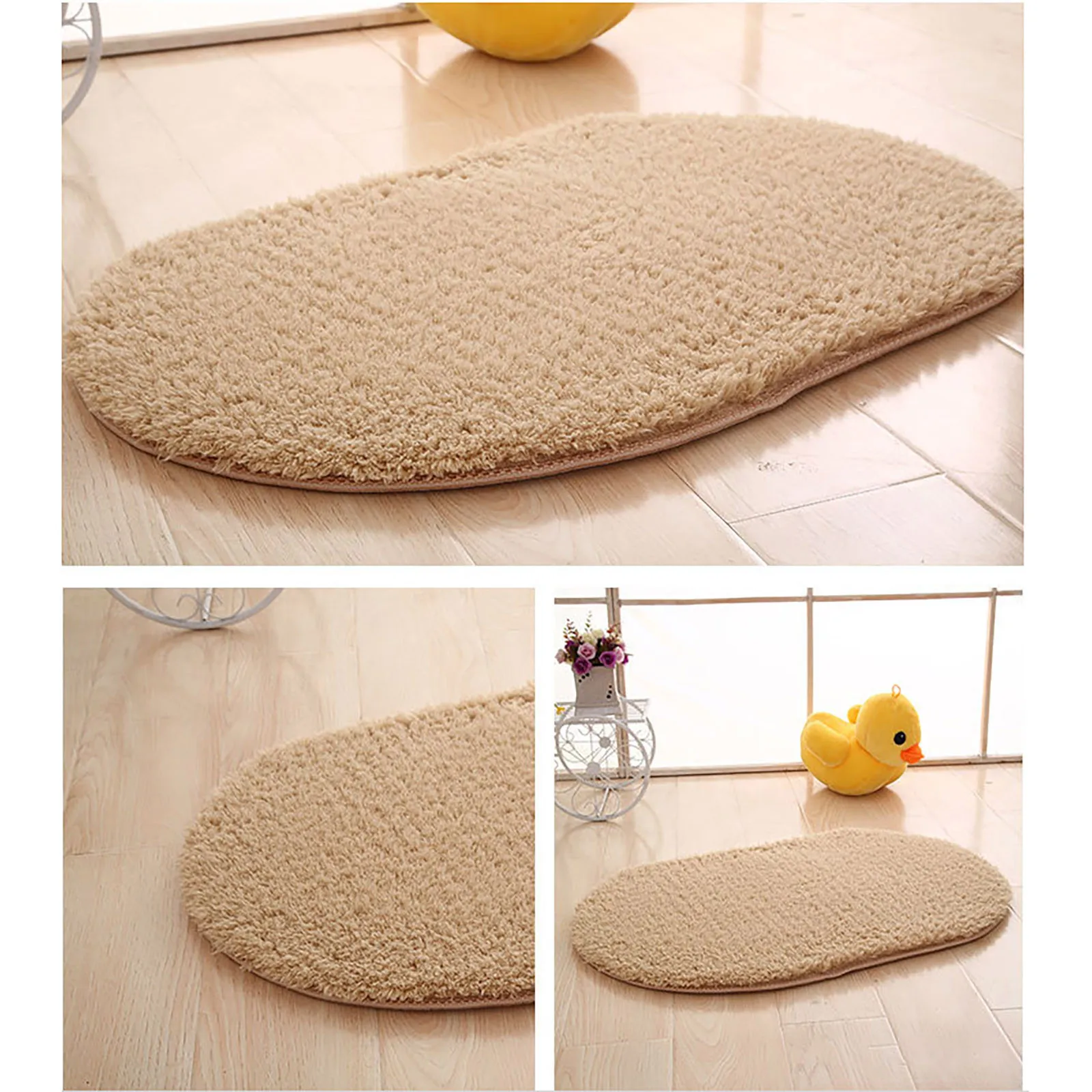 Microfiber Bathroom Anti Slip Mat Comfortable Quick Dry Bath Pad  Bathtub Room Living Room Door Stairs Bathroom Foot Floor Mats