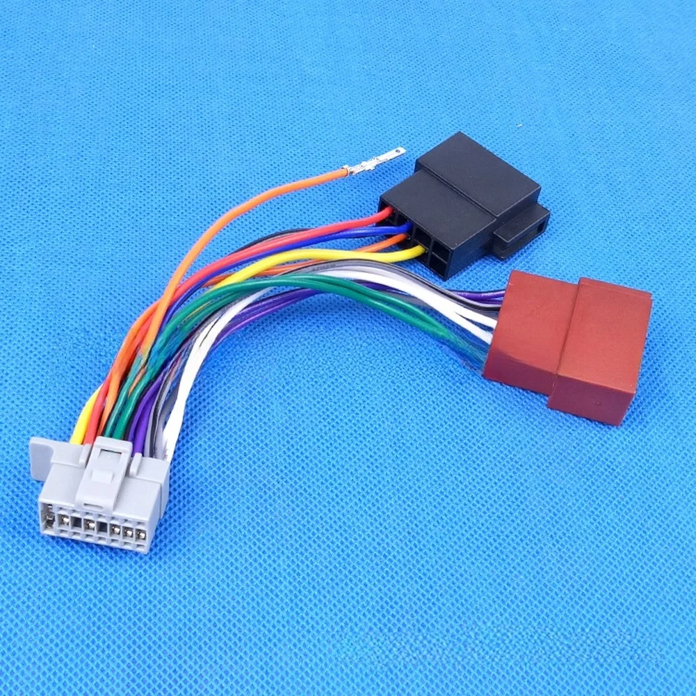 For ISO 16 Pin Car Harness Adapter Compatible with For ALPINE Audio Systems 12V Vehicle Radio Back Panel Wiring Solution