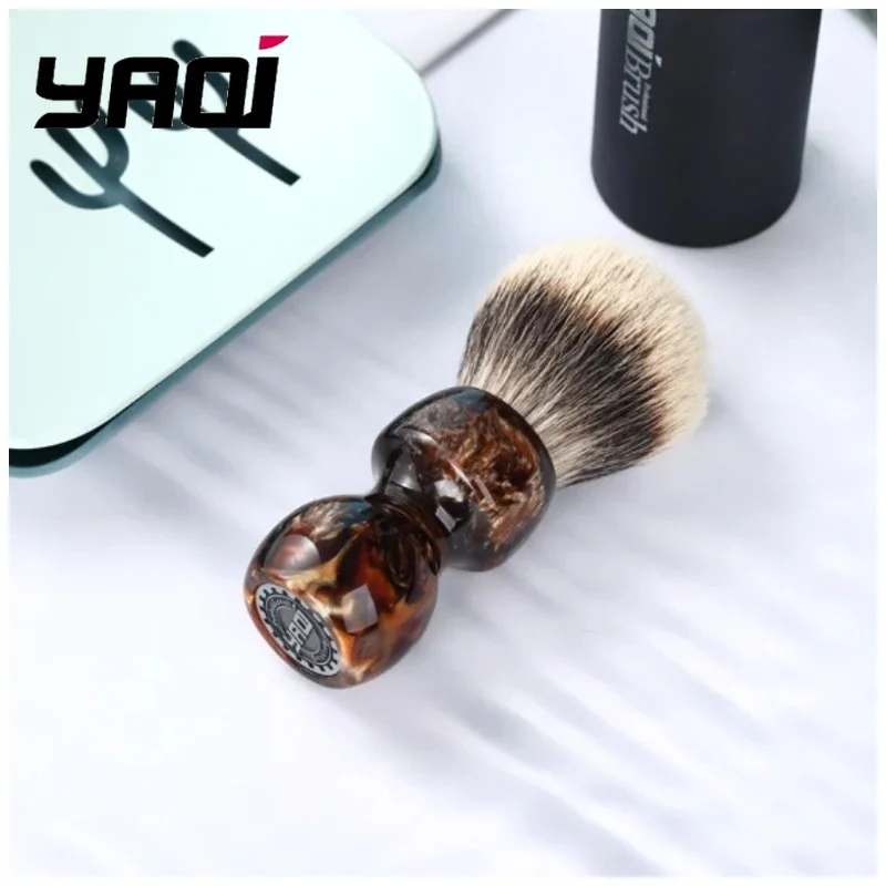 yaqi-caramelo-26mm-brocha-de-afeitar-humeda-de-doble-banda-herramientas-de-afeitado-humedo-productos-de-afeitado-para-hombres-el-mejor-regalo-para-hombres-herramientas-de-aseo-para-hombres