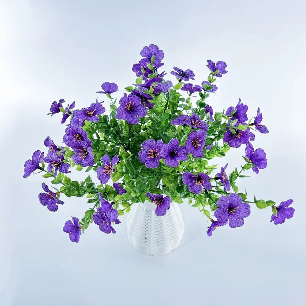 

Fake Plants Artificial Pansy Flowers Fall Decor Realistic Simulated Violet Bouquet Home Decoration DIY Floral Simulation Flowers