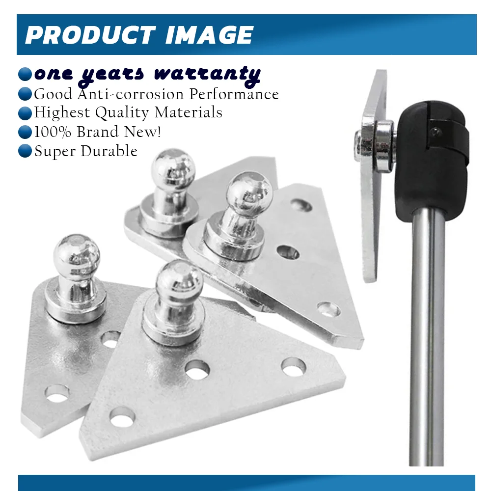 10MM Ball Stud Mounting Bracket for Universal Gas Spring Struts Lift Support Shock Prop Steel Socket 2 pack 4 pack