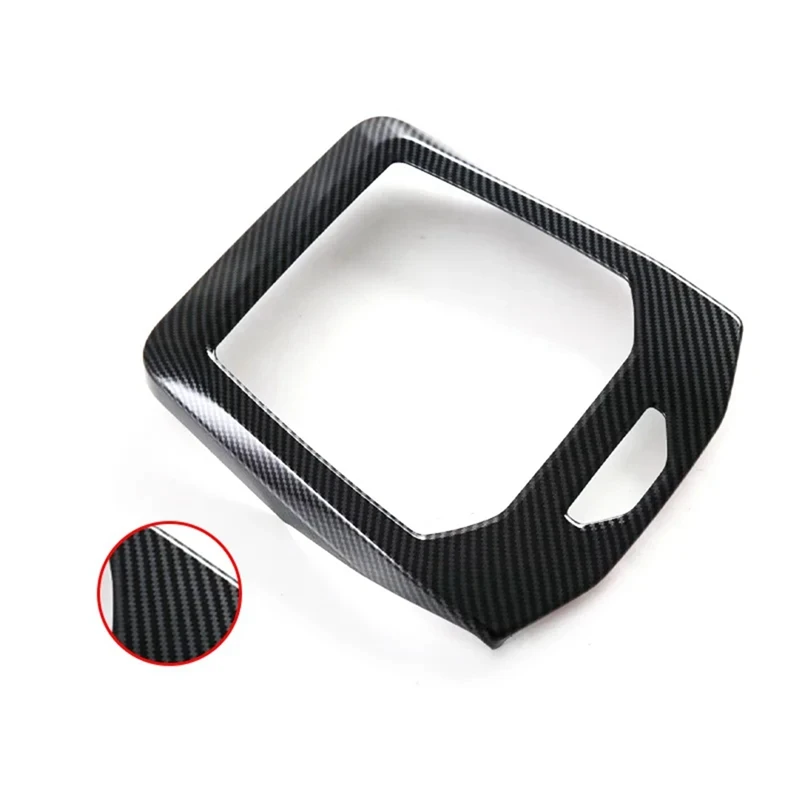 Voor Bmw 5-serie G60 2024 Lhd Center Control Versnellingspook Afdekking Bekleding Accessoires, Abs Koolstofvezelpatroon