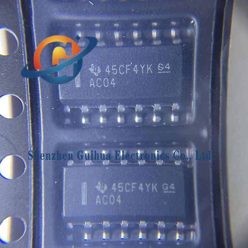 10pcs original genuine SN74AC04DR SOIC-14 6-channel 2V to 6V inverter chip