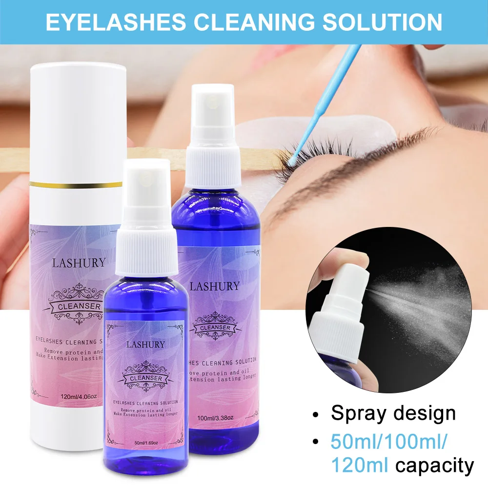 50/100/120Ml Eye Care Wimper Schoner Enten Wimper Schoner Valse Wimper Extension Cleaner Spray Enten Cleaner primer