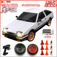 XKS LDRC LD1801 AE86 LD1804 Model 1/18 RWD Mini RC Drift Car Racing 2.4G Anti-Interference ESP Gyroscope LED Lights RC Toy