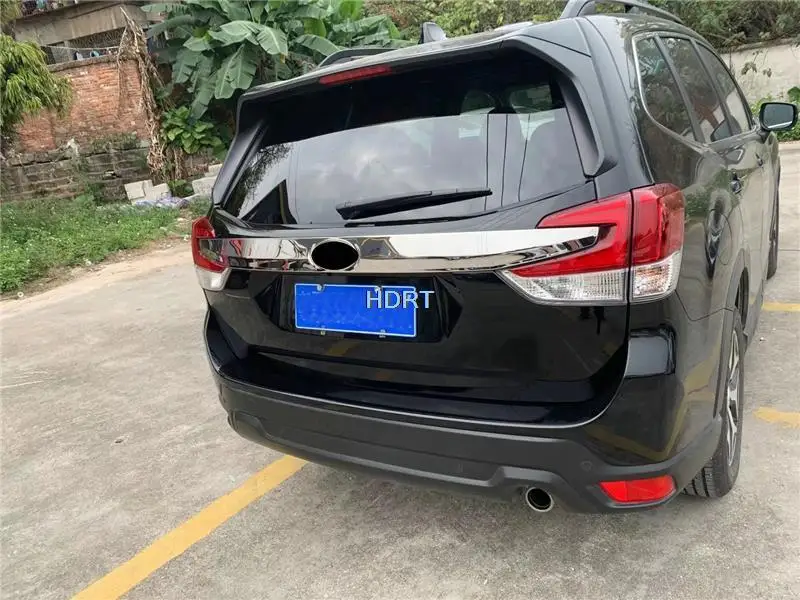 Rear Door Boot Frame Tailgate Trim Strip Cover For Subaru Forester Wilderness 2019 + Car-Style Protector Decoration Accessories