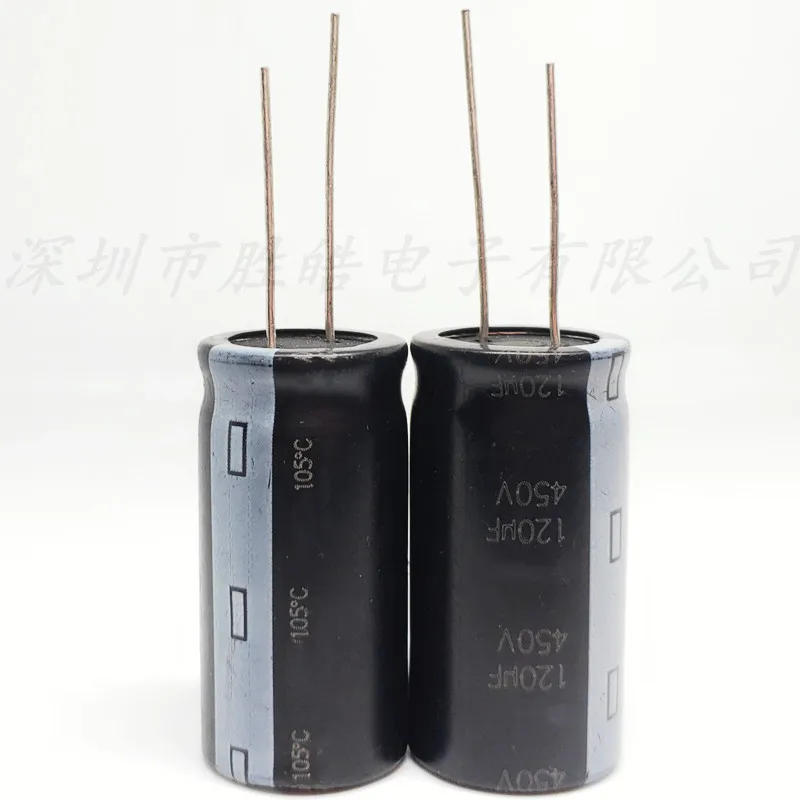 (5 Buah) 450V120UF Volume:18X30MM Kapasitor Elektrolitik Aluminium 450V120UF Kualitas Tinggi