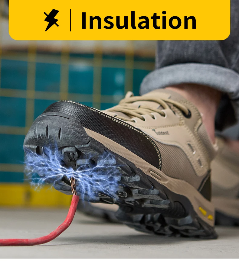 Neue Sicherheitsschuhe, Herren-Schutzschuhe, Arbeitsschuhe mit Schutz gegen Aufprall und Durchstich, Isolierte Schuhe, Arbeitsschutzstiefel – Detail 10