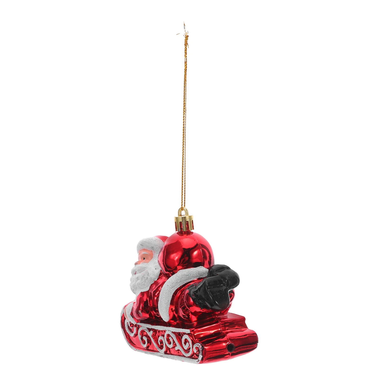 

Festive Santa Claus Sled Ornament Bright Christmas Tree Decoration Hanging For Holiday Party Decor Christmas Ornament Xmas Tree
