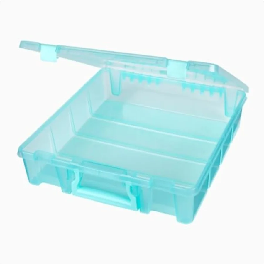 6955AA er Satchel 1 Fach Box Art Craft Organizer 1Pack Translucent Aqua