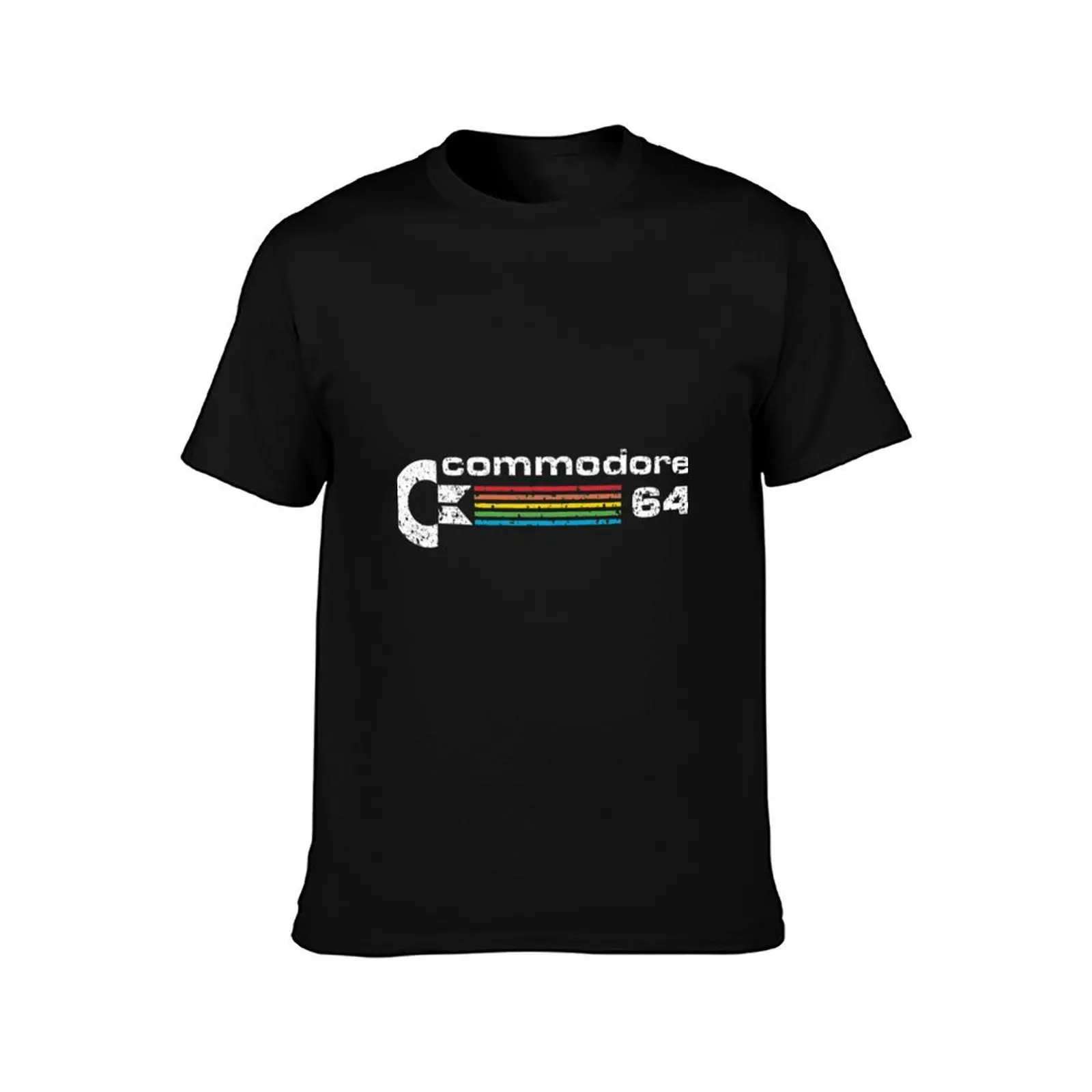 Commodore 64 T-Shirt, Summer Casual Cotton Tee, Oversized Streetwear Tops, Vintage Graphic Print, Loose Fit Short Sleeve