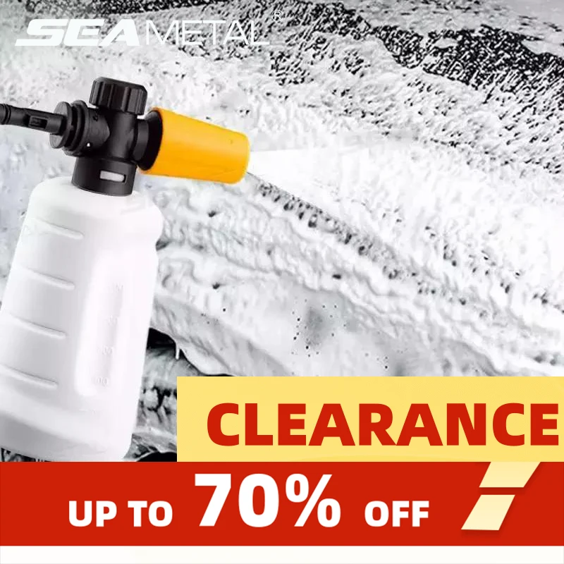SEAMETAL 700ML Snow Foam Lance Car Soap Foam Generator High Pressure Washers for Karcher K2 K3 K4 K5 K6 K7 Adjustable Sprayer