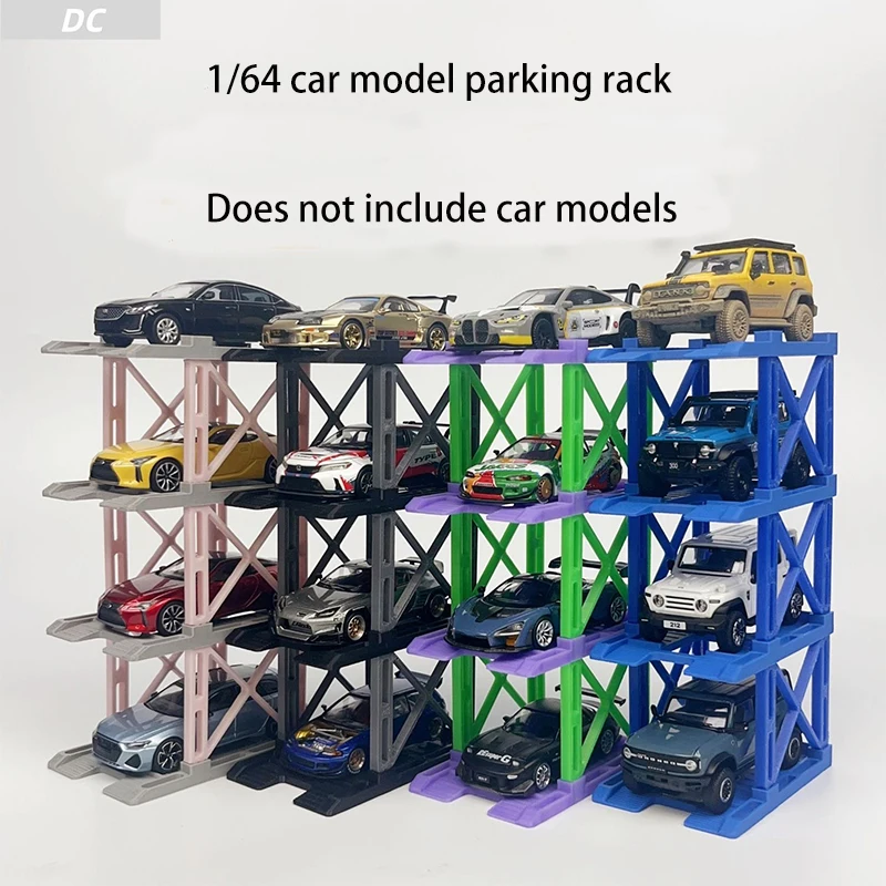 Three-dimensional Parking Rack 1:64 Car Model Scene Single-layer Parking Rack Display Car Model Modification Accessories